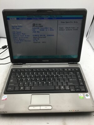 TOSHIBA SATELLITE PRO M300 - BOOTS TO BIOS - INTEL CORE 2 DUO - 2GB RAM -READ-BB