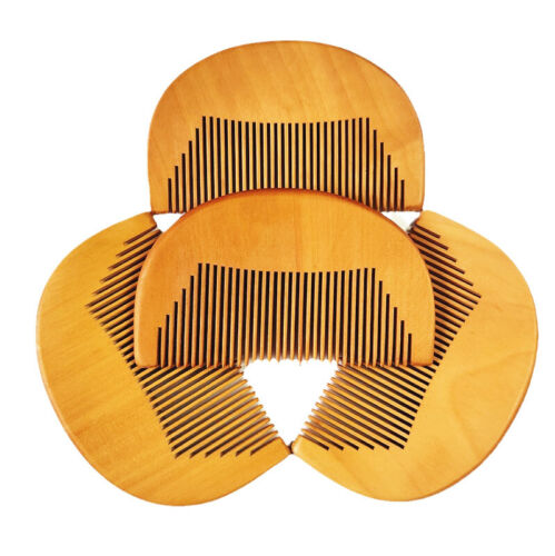 Custom LOGO-Peach Wood Fine Tooth Beard Care Combs Wooden Comb wholesale barber - Picture 3 of 6
