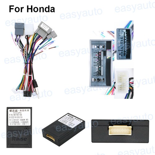 Arnés de alimentación de radio estéreo para Honda Civic CRV 2012~15 cable lata autobús 16 pines - Imagen 2 de 6