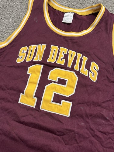LAFAYETTE Fat LEVER Arizona State SUNDEVILS Basketball ADIDAS Jersey XL 52 Sewn - Picture 5 of 12