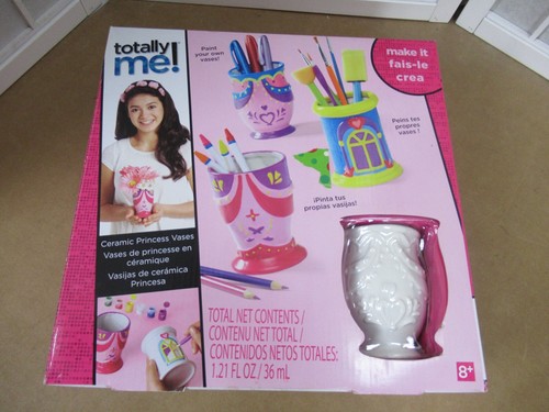 BRAND NEW Totally Me DIY Ceramic Princess Vase Arts Crafts Paint Kit Girls Gift - Picture 3 of 10