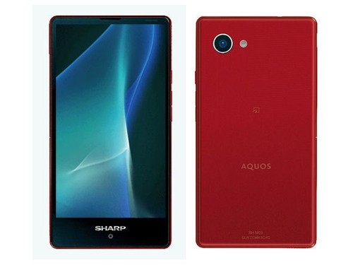 SHARP SH-M03 AQUOS MINI ANDROID COMPACT PHONE 4K UNLOCKED JAPAN NEW RED - Picture 1 of 12