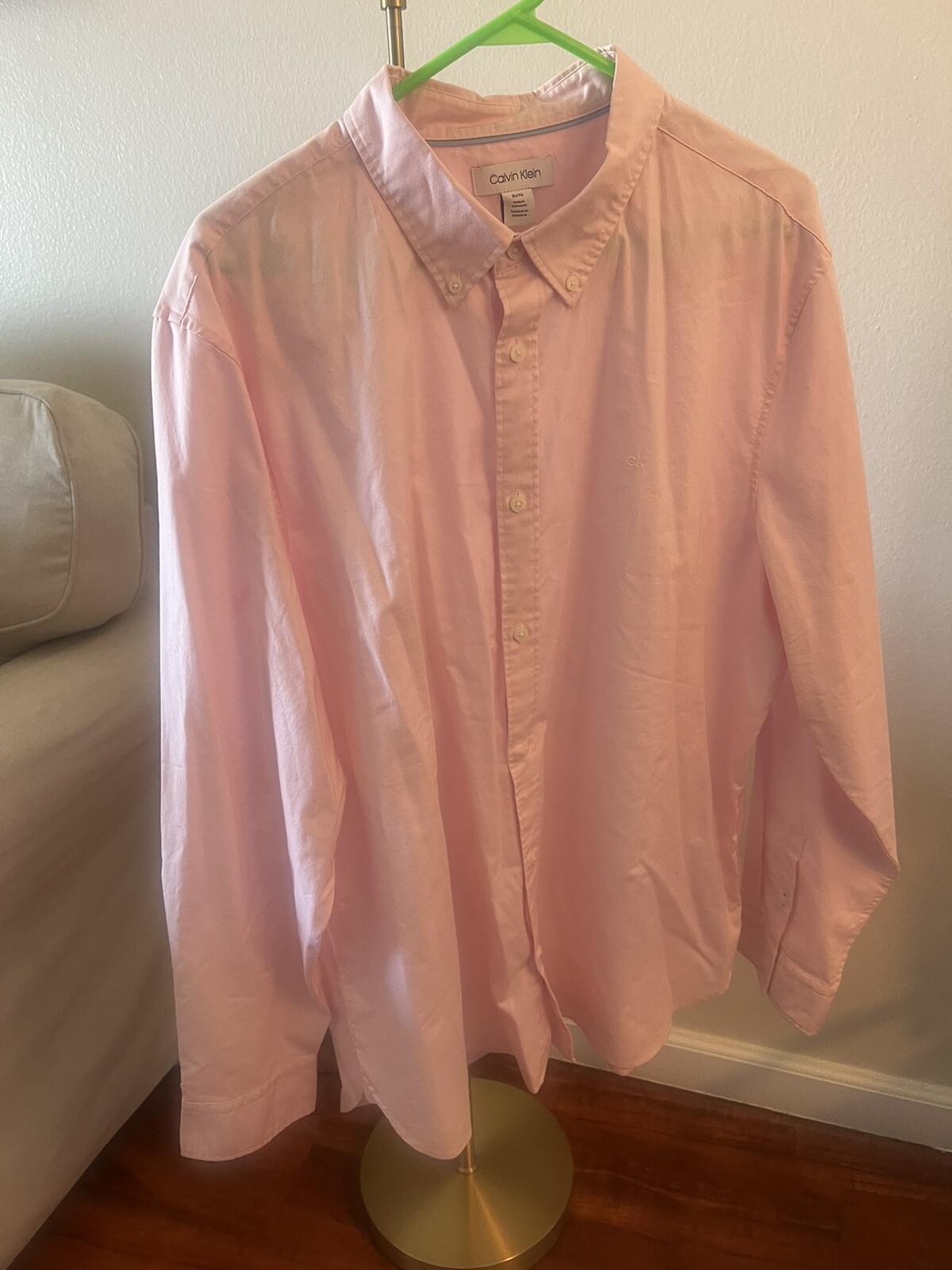 calvin klein mens long sleeve shirt xl new
