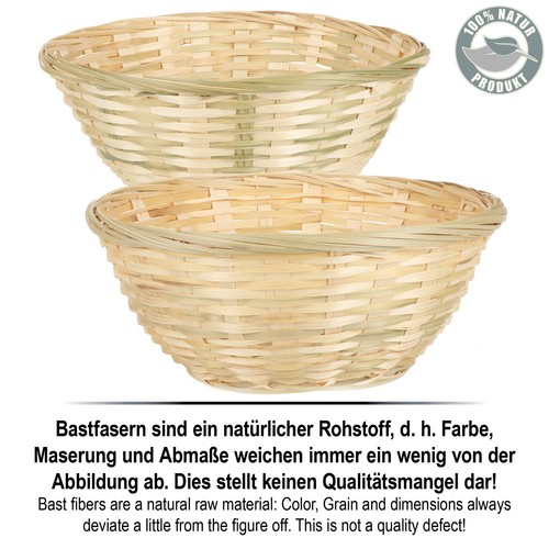 5x Bastkorb in natürlicher Farbe zur Dekoration - Osterdeko - Osternest - Bild 6 von 6