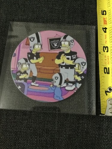Die Simpsons tragen Raider Uniformen/Bild in Acryl 3,75"X3,75"/.25" + Ständer - Bild 14 von 17