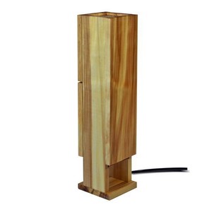 wooden bedside lamp