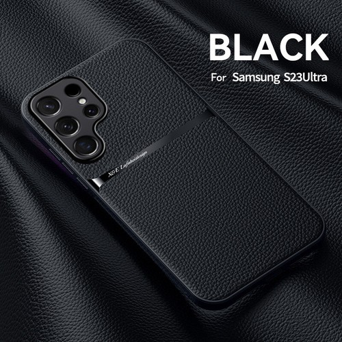 Magnetic Case For Samsung S25 S24 FE S23 S22 A54 A55 A35 Leather Magsafe Cover - Zdjęcie 10 z 15