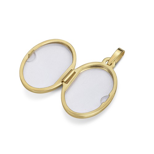 Medaillon Gold 333 ZUM ÖFFNEN FÜR 2 FOTOS - goldenes Amulett für Damen MIT KETTE - Bild 4 von 14