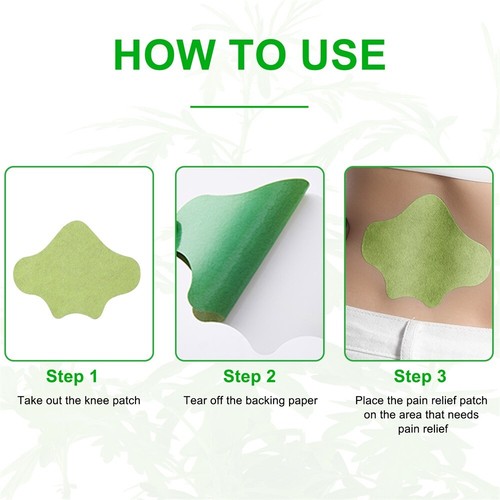 12pcs Knee Joint Pain Relief Patch Natural Ingredients Wormwood Self-adhesive - Picture 15 of 26