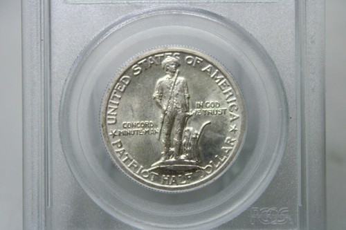 1925 Lexington Commemorative Half Dollar 50C PCGS MS64 OGH #1217 - Picture 2 of 4