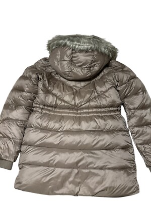 NWT Abercrombie A&F Big Girls Winter Ultimate Parka Silver