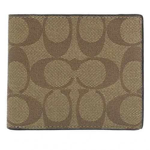 Coach Men's Tan Signature Coated Canvas ID Billfold Wallet (66551) - NWT - Picture 5 of 5