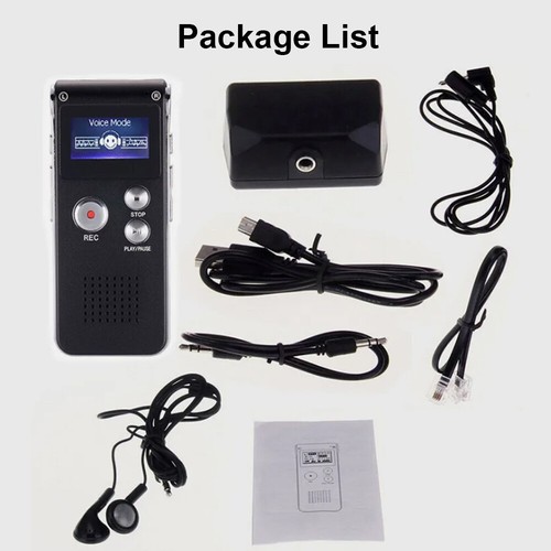 Digital Voice Recorder Dictaphone Audio MP3 Lecture Sound Mini Spy Recorder USA - Picture 14 of 15