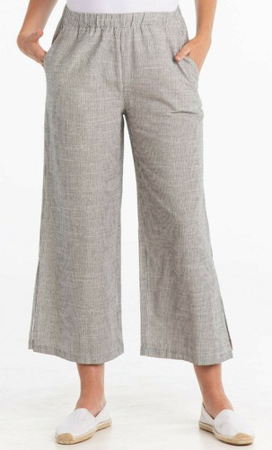 NWT FRESH PRODUCE 1X Wide Leg Capri Pants Beach Lounge Newport Arianna Capris - Picture 10 of 12