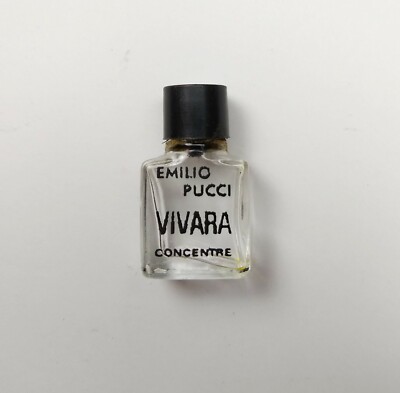 Vintage Emilio Pucci Vivara Concentre Miniature EMPTY Perfume Bottle
