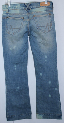 Allen B By Allen Schwartz Womens Jeans Size 28 Blue Denim Beaded Vintage - Picture 8 of 10