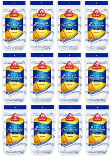 (12) O'Cedar 151198 Hardwood Floor & More Microfiber Washable Mop Refill Bonnets