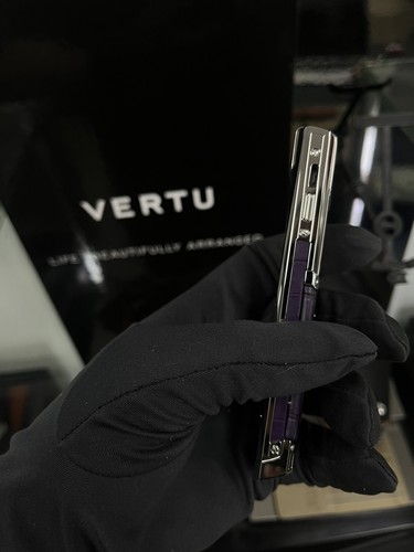VERTU SIGNATURE S DIAMOND 💎 Purple Alligator 🐊 - Picture 7 of 15