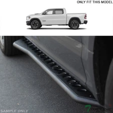 Topline For 2019-2023 Dodge Ram 1500 Crew Rock Slider Step Bars - Textured Black