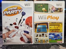 Wii Play Sports Games (Nintendo Wii, 2007) Complete w/Manual + Game Party CIB