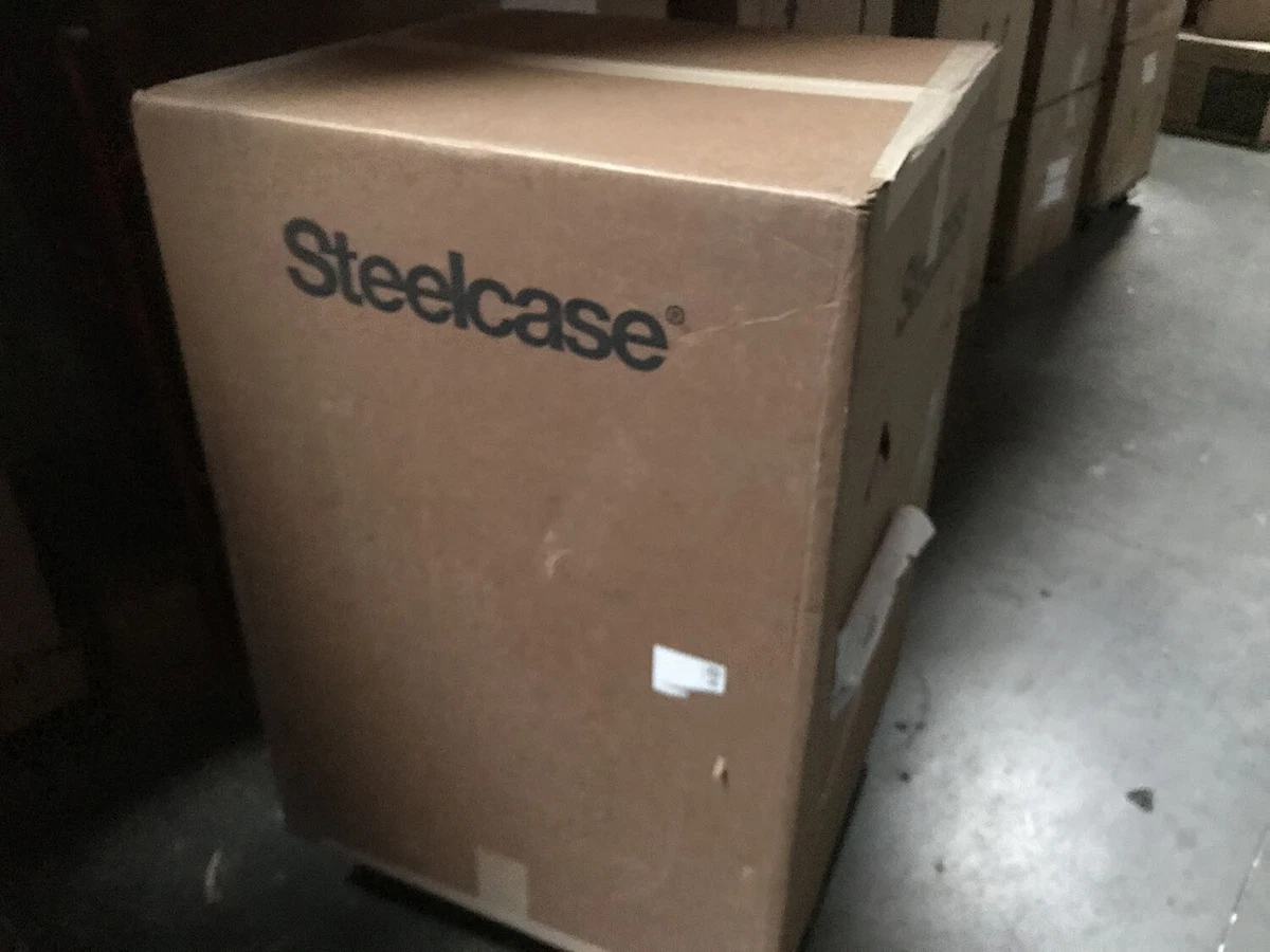 New Steelcase Leap Chair Adjustable V2 Buzz2 Blue Fabric Desk Seat