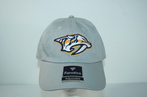 Nashville Predators Fanatics Strap Back Adjustable Gray NHL Hat Cap - Picture 1 of 6