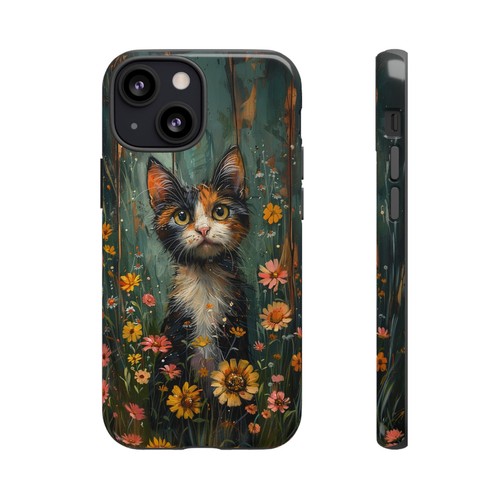 Calico Cat Pastel Floral Phone Case for iPhone, Samsung Galaxy, Pixel - 第 72/191 張圖片