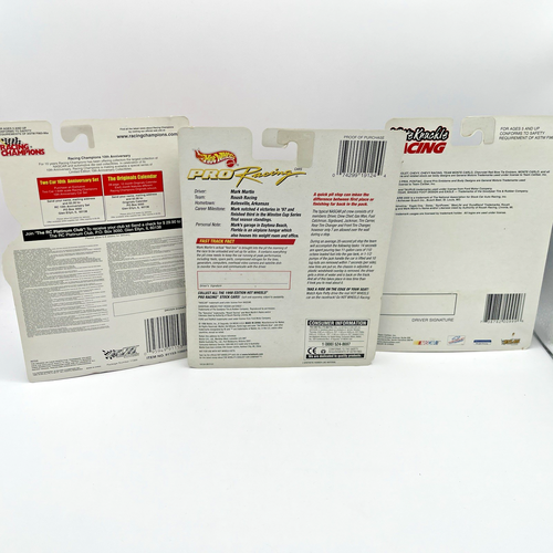 Nascar Lot 3 Neu in Verpackung Mark Martin Racing Champions 1/64 Rennwagen - Bild 5 von 5