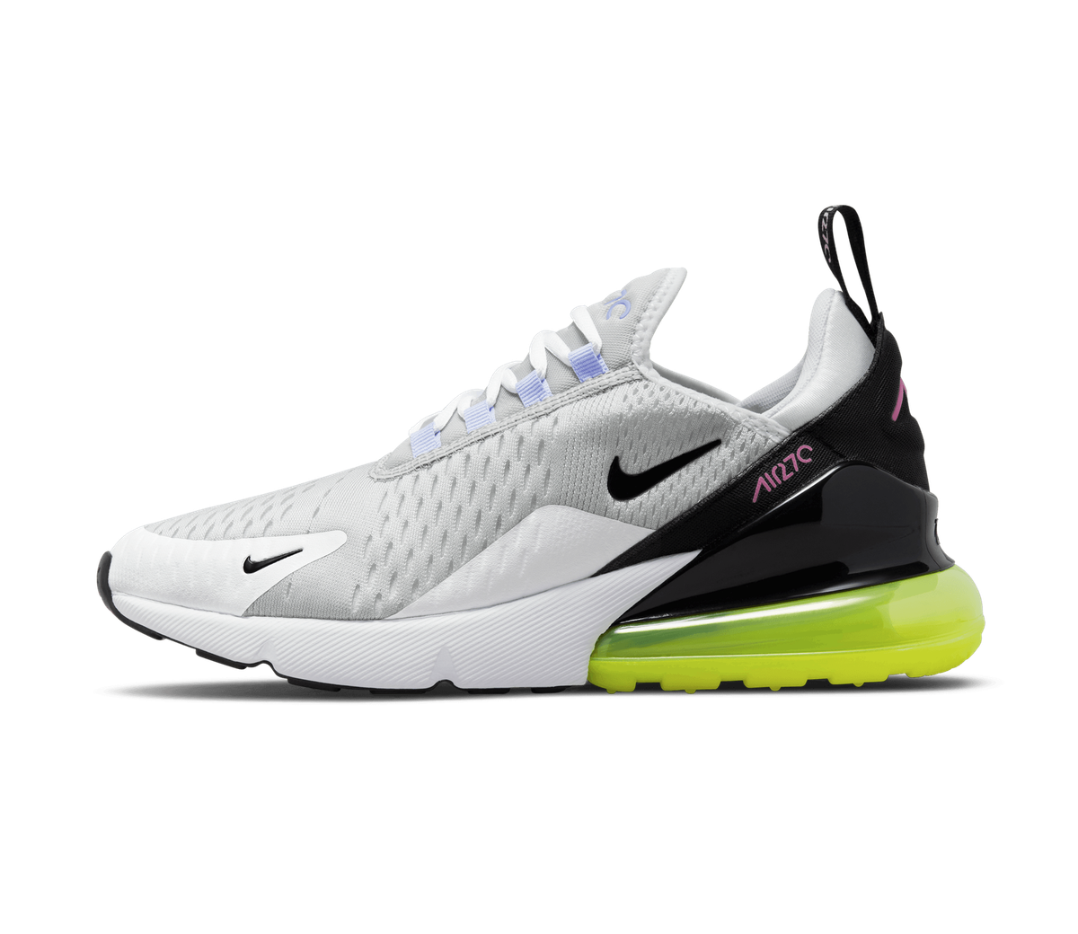 Women's Nike Air Max 270 Pure Platinum Volt White Black FJ0734-043