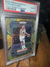2022 Prizm Monopoly Stephen Curry Gold Shimmer /500 PSA 10