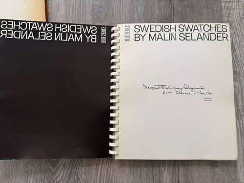 Swedish Swatches Blue Series Hardcover Malin Selander 1969 Erstausgabe signiert - Bild 10 von 13