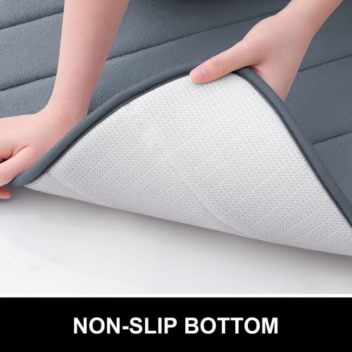 Memory Foam Bath Mat 30x20 Ultra Soft and Absorbent Bathroom Rugs Non-Slip Ma... - Picture 6 of 7