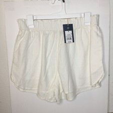 Universal Thread Women's White High-Rise Pull-On Shorts Size M NWT