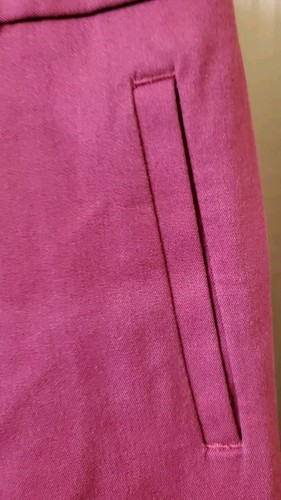 ANN TAYLOR LOFT Womens Petite Size 6P Fuchsia Cropped Capri Marisa Dress Pants - Picture 5 of 5