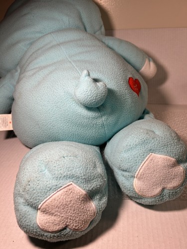 2002 Care Bears Large 30” Bedtime Bear Plush Jumbo Pillow Blue Moon Star - Picture 8 of 10