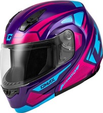 GMAX MD-04 Sector Modular Motorcycle Helmet Violet/Pink