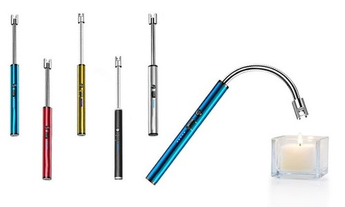 USB Rechargeable Electric Windproof Lighter Candle Lighters BBQ Arc Long Neck - Picture 1 of 11