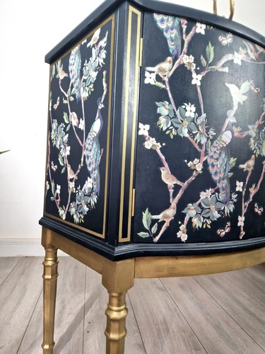Navy Blue Peacock Strongbow Sideboard - Picture 4 of 10
