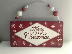 Ceramic-039-Merry-Christmas-039-Wall-Hanging-by-Real-Home