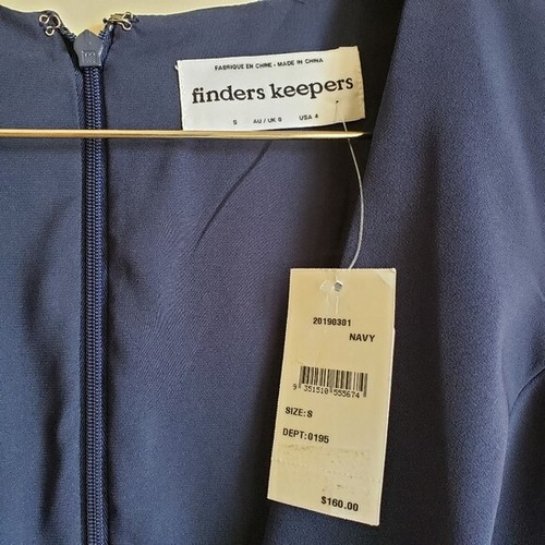 Finders Keepers Essie Navy Jumpsuit Wide Leg S Neu mit Etikett Revolve Shopbop - Bild 8 von 10
