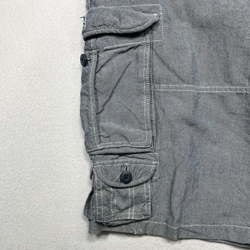 Ecko Unltd Grey Cargo Shorts size 32 Utility Skater Outdoor Streetwear Baggy Y2K - Picture 4 of 8