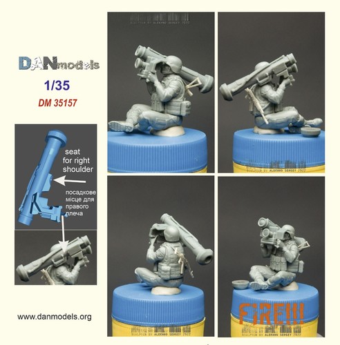 Ukrainian Soldier with Javelin FGM-148 Fire War 2022 Dan Models 35157 Scale 1:35 - Picture 3 of 6