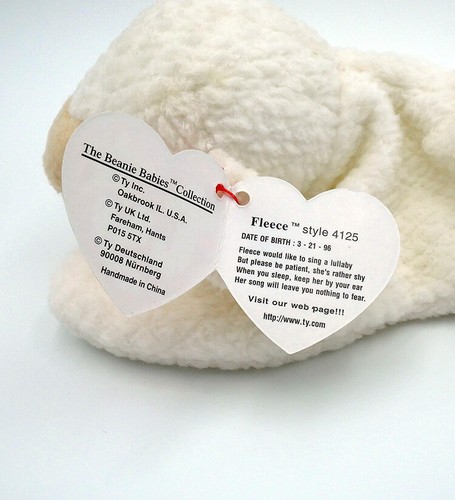 "AUTHENTIC" Ty Beanie Baby Lamb "FLEECE" ULTRA RARE ORIGINAL MWMT "COLLECTIBLE" - Picture 2 of 12