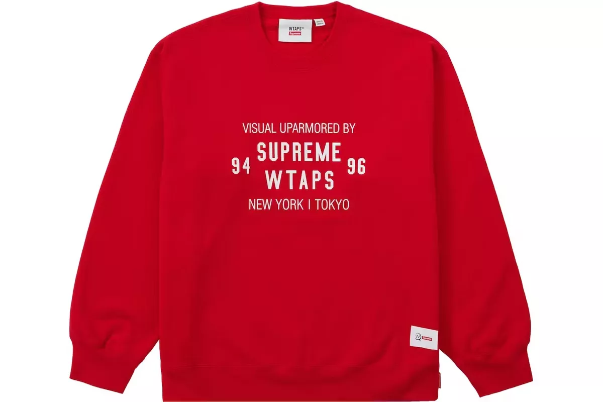 Supreme WTAPS Crewneck Red Xxl