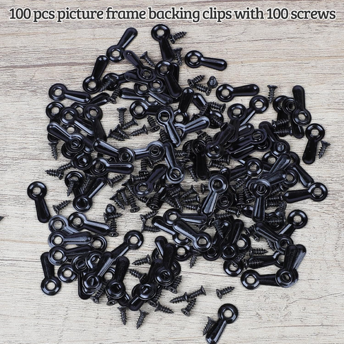 Picture Frame Turn Button Fasteners Set, 100 PCS Picture Frame Backing Clips Pho - Picture 7 of 7