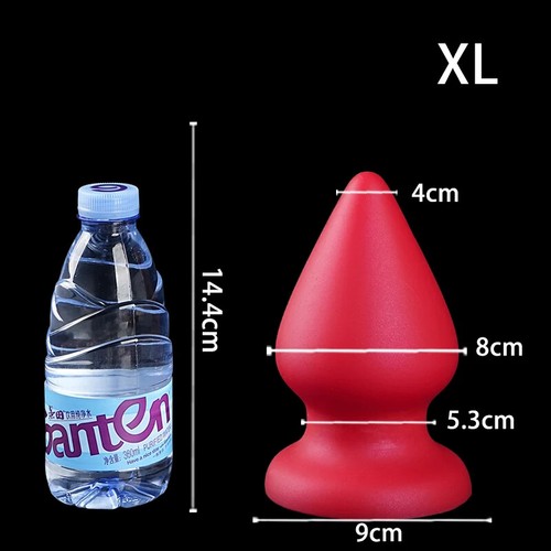4.1-11cm Anal Plug Silicone Big Butt Plug Anal Dilator Dildo With Sucker Sex Toy - Picture 4 of 25