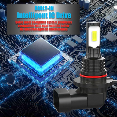 LED Headlight Bulb Kit 9005 H11 High Low Beam 6500K White for Toyota Lexus Jeep - Picture 6 of 10