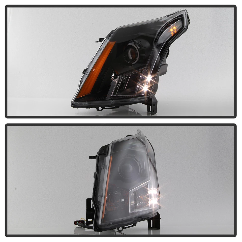 Faros halógenos negros Cadillac SRX 2010-2016 repuesto faros izquierda+derecha Foto 4 de 4