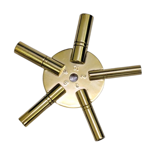 Vintage Clock Winding Key – 5-in-1 Brass Universal Tool for Antique Clocks.. - Bild 5 von 5