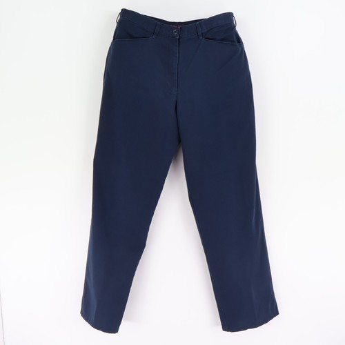 Cintas Pants Cathy Fit High Rise Straight Leg Womens Size 10 Dark Blue Pockets